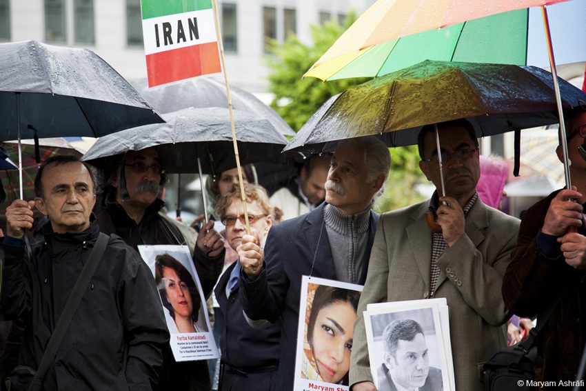 گزارشی کوتاه از گردهمایی اعتراضی در برابر پارلمان اروپا