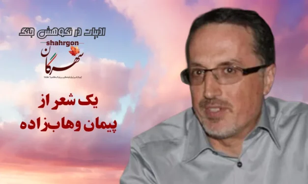 یک شعر از پیمان وهاب‌زاده
