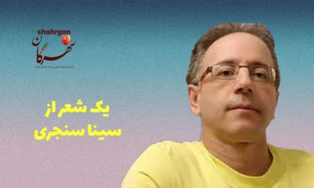 یک شعر از سینا سنجری