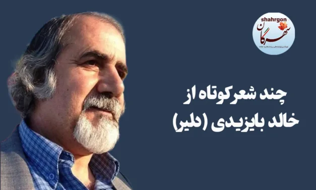 چند شعر کوتاه از خالد بایزیدی (دلیر)