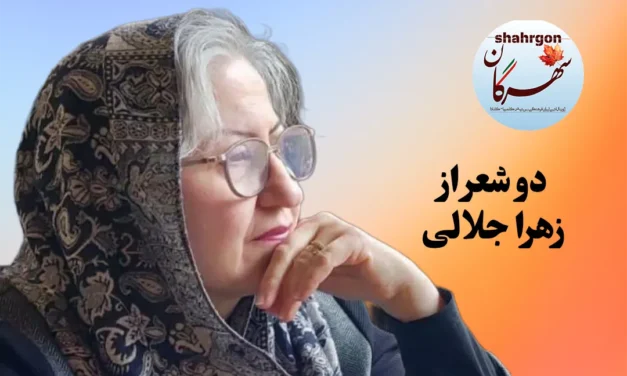 دو شعر از زهرا جلالی