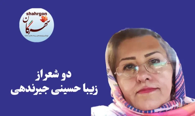 دو شعر از زیبا حسینی جیرندهی