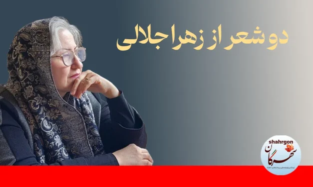 دو شعر از زهرا جلالی