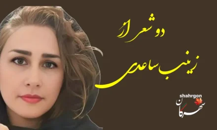 دو شعر از زینب ساعدی