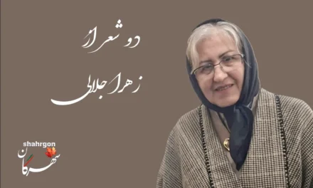 دو شعر از زهرا جلالی