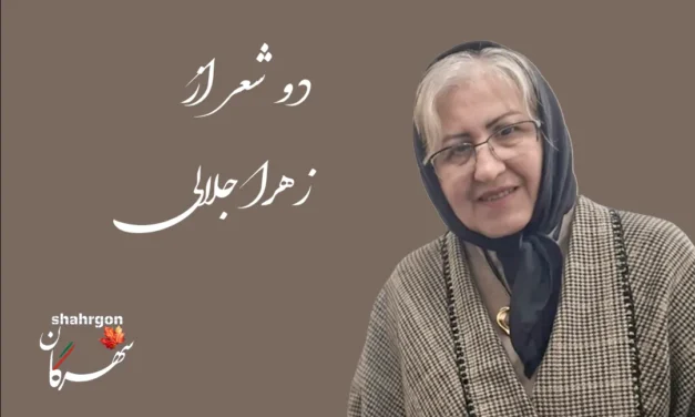 دو شعر از زهرا جلالی